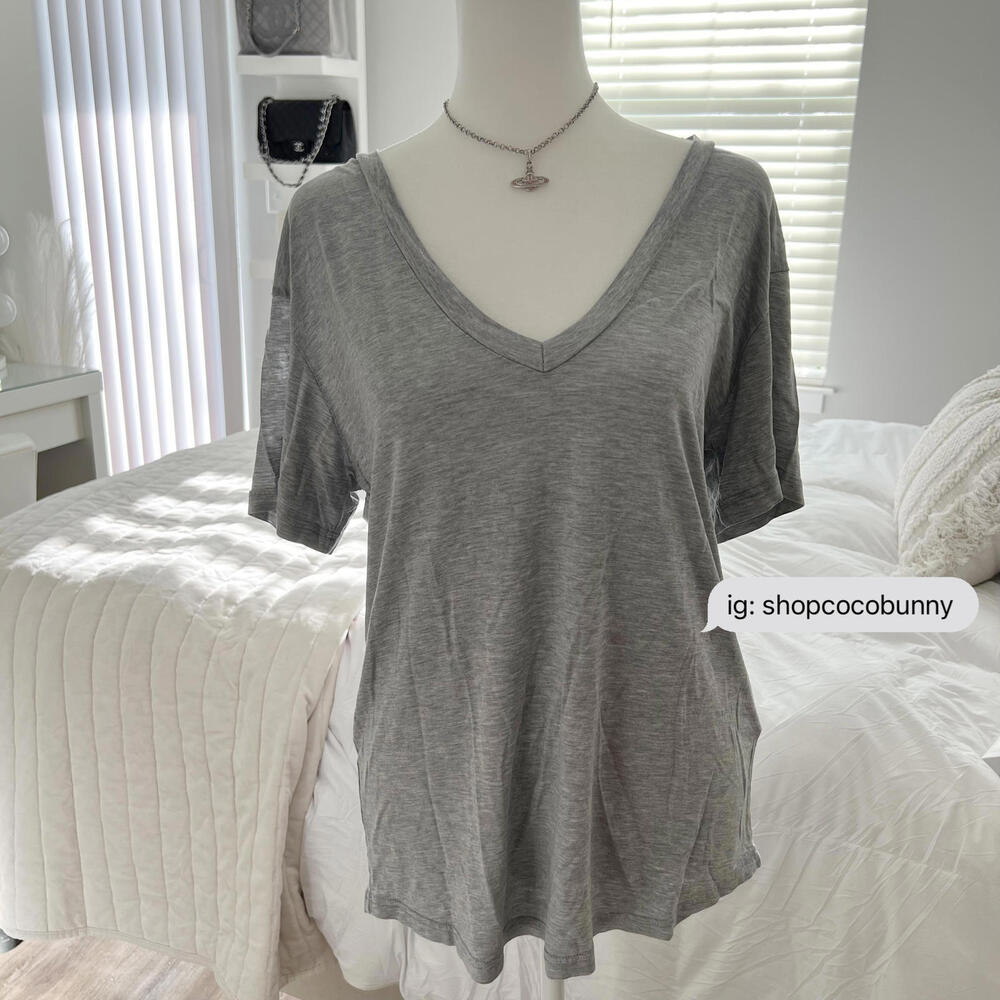 zara basics grey shirt